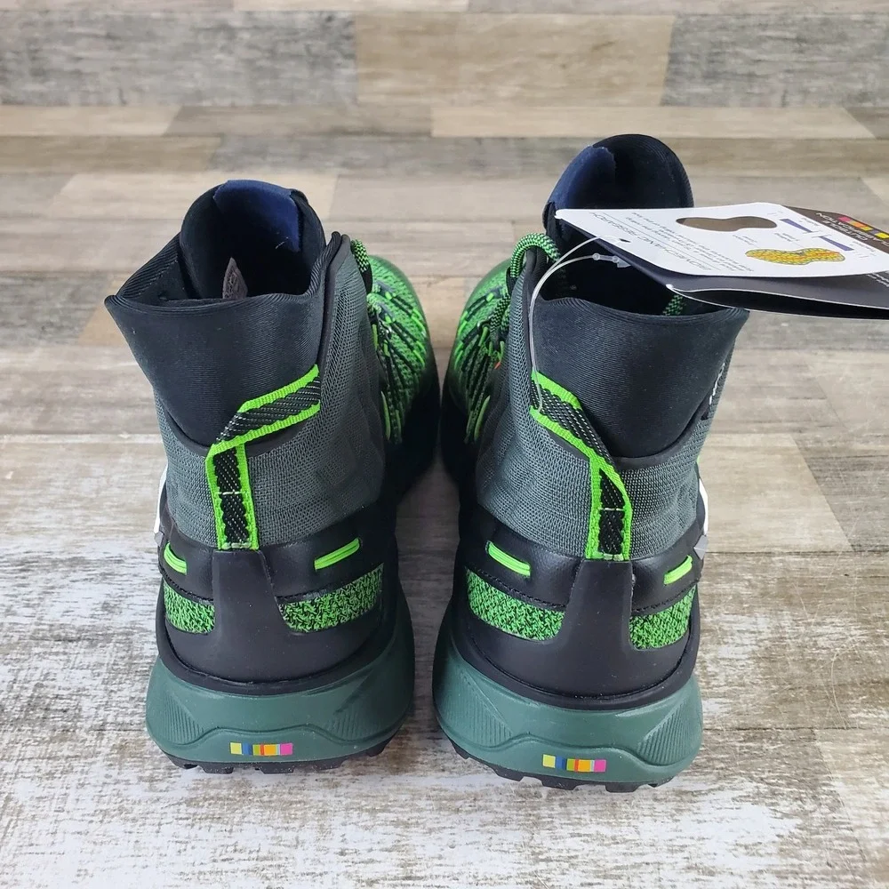 Salewa Dropline Mens Hiking Boots Sz 8.5 Raw Green Pale Frog Lace Up Waterproof
